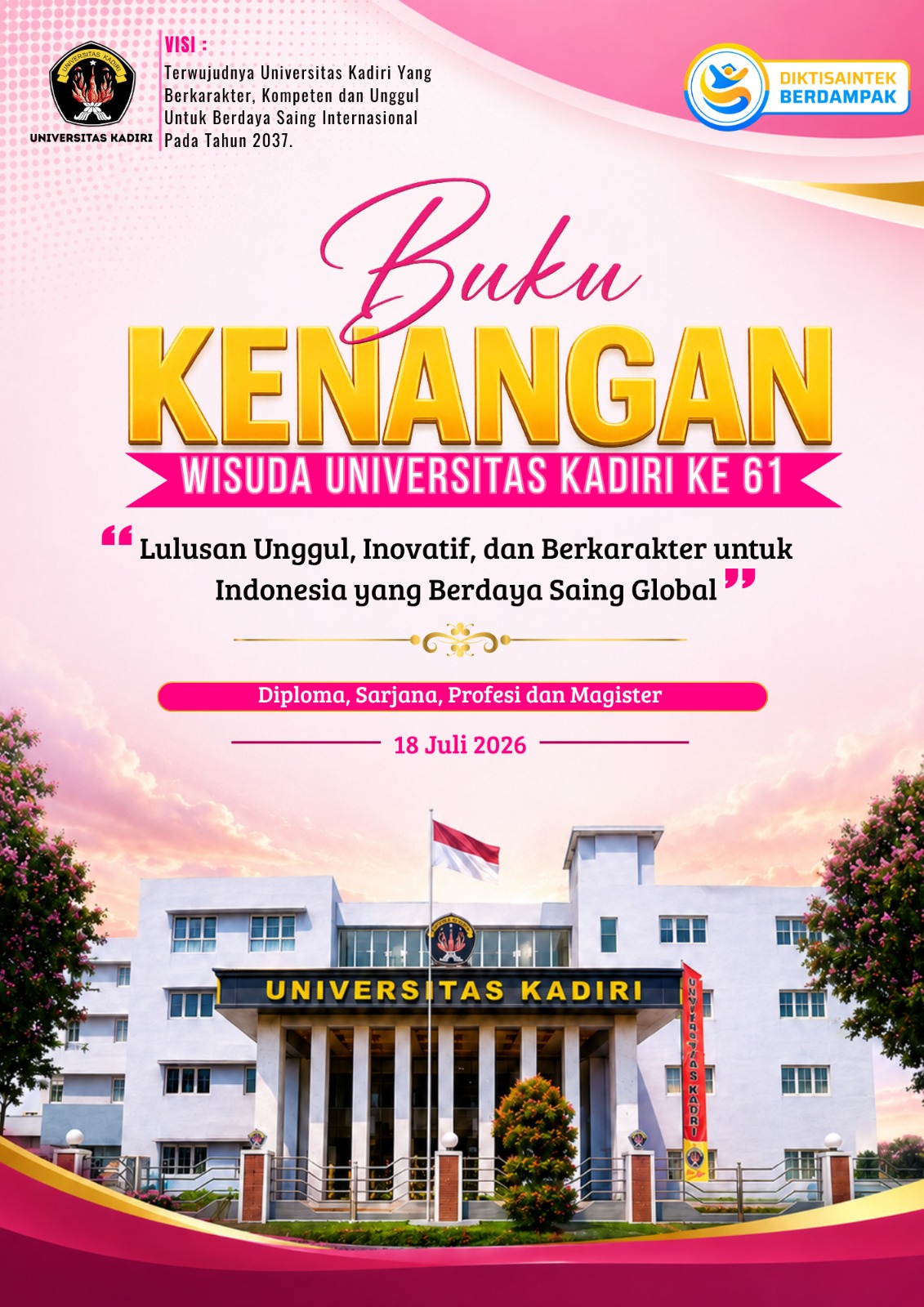 Cover Buku Kenangan Wisuda ke-61