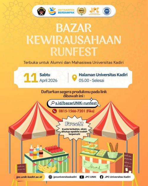 Bazar Kewirausahaan Runfest: Ruang Promosi dan Penguatan Ekosistem Wirausaha Kampus