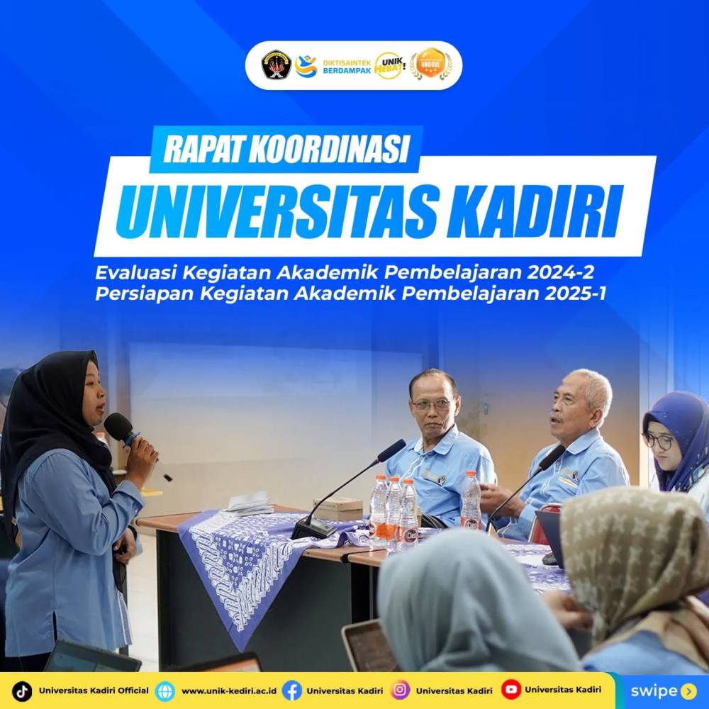 Rapat Koordinasi Universitas Kadiri: Evaluasi Kegiatan Akademik Pembelajaran 2024-2 dan Persiapan Semester 2025-1