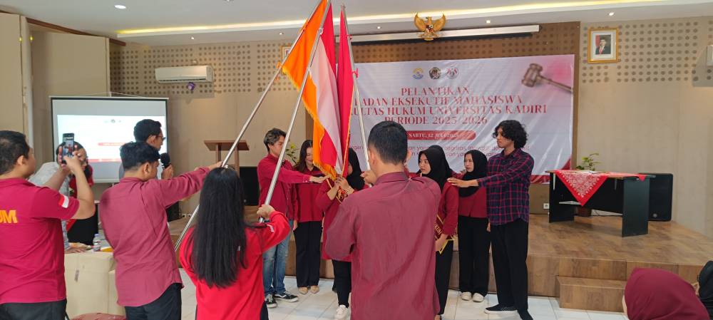 Pelantikan BEM Fakultas Hukum Universitas Kadiri Periode 2025/2026