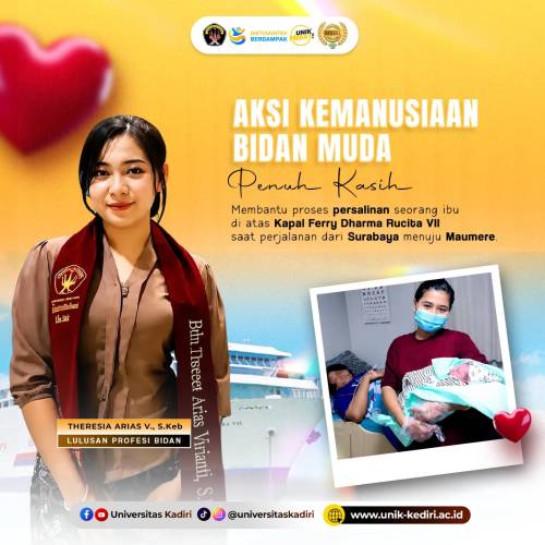 Aksi Kemanusiaan Bidan Muda Lulusan Universitas Kadiri di Atas Kapal Ferry