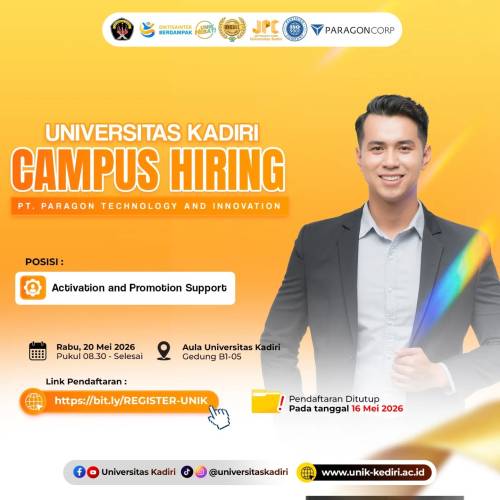 Universitas Kadiri Gelar Campus Hiring Bersama PT Paragon Technology and Innovation