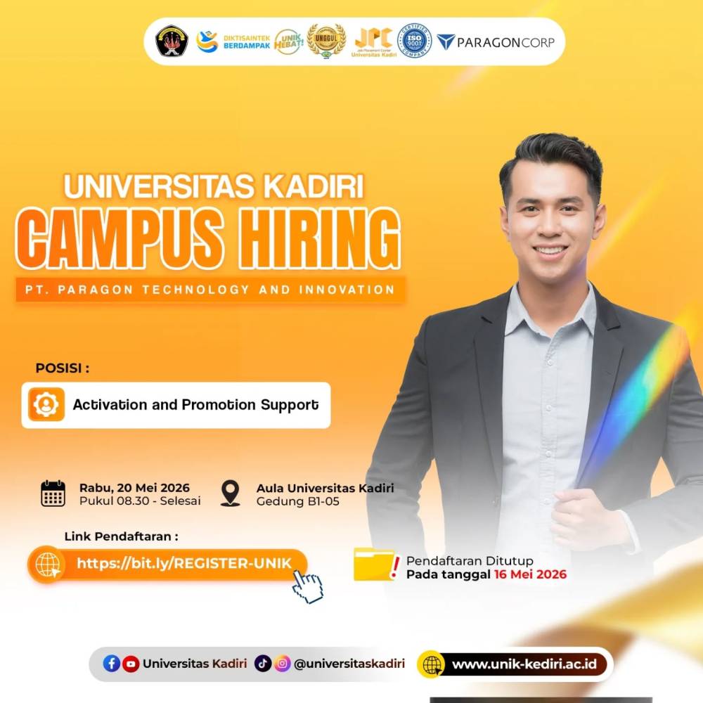 Universitas Kadiri Gelar Campus Hiring Bersama PT Paragon Technology and Innovation