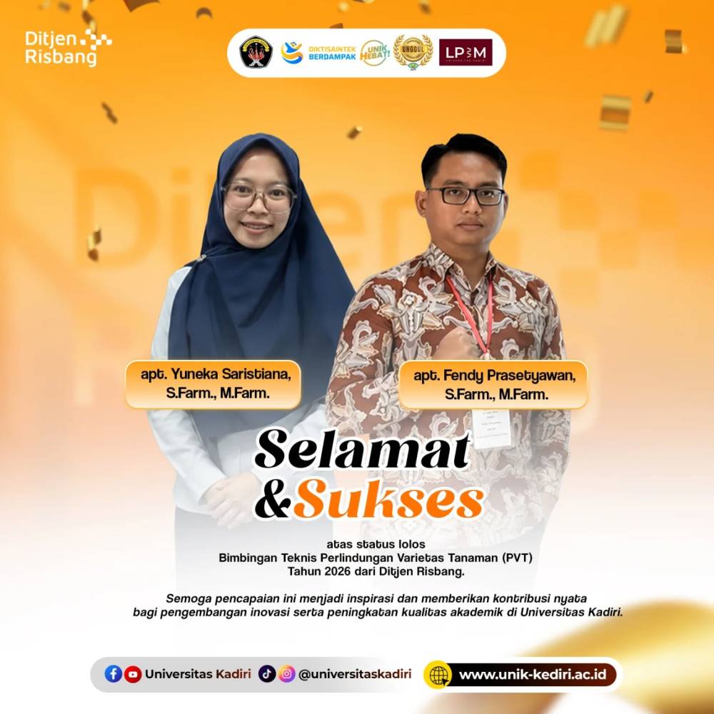Dosen Universitas Kadiri Lolos Bimbingan Teknis Perlindungan Varietas Tanaman (PVT) 2026