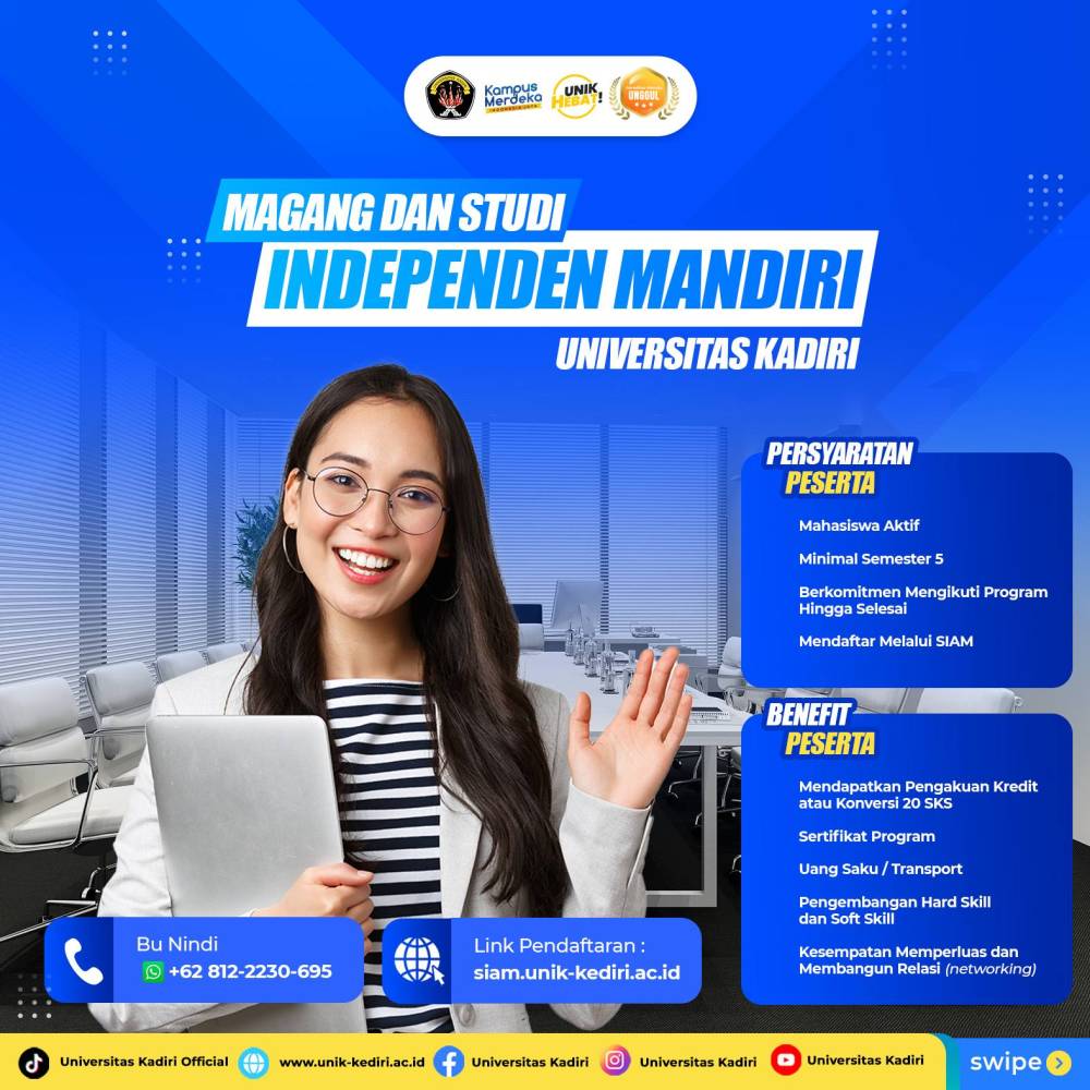 Universitas Kadiri Buka Program Magang dan Studi Independen Mandiri (MSIB) Tahun 2025