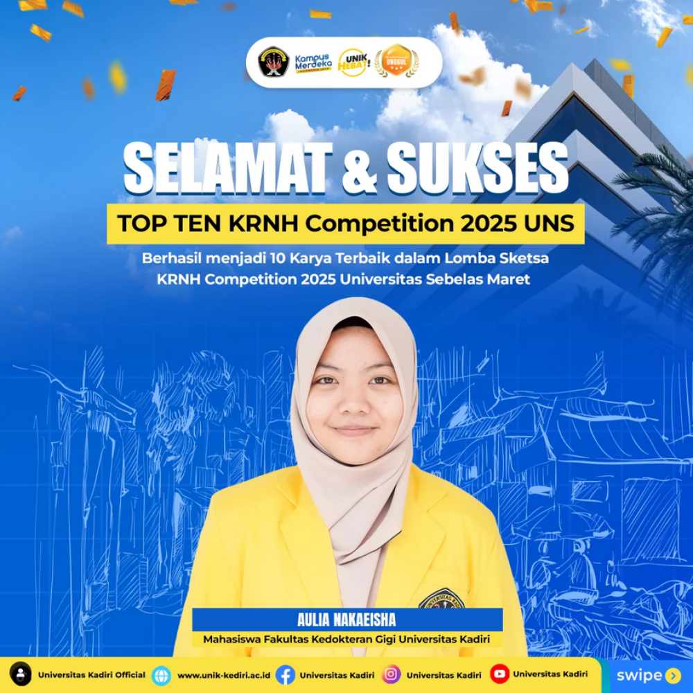 Mahasiswa Universitas Kadiri Masuk Top Ten KRNH Competition 2025 UNS
