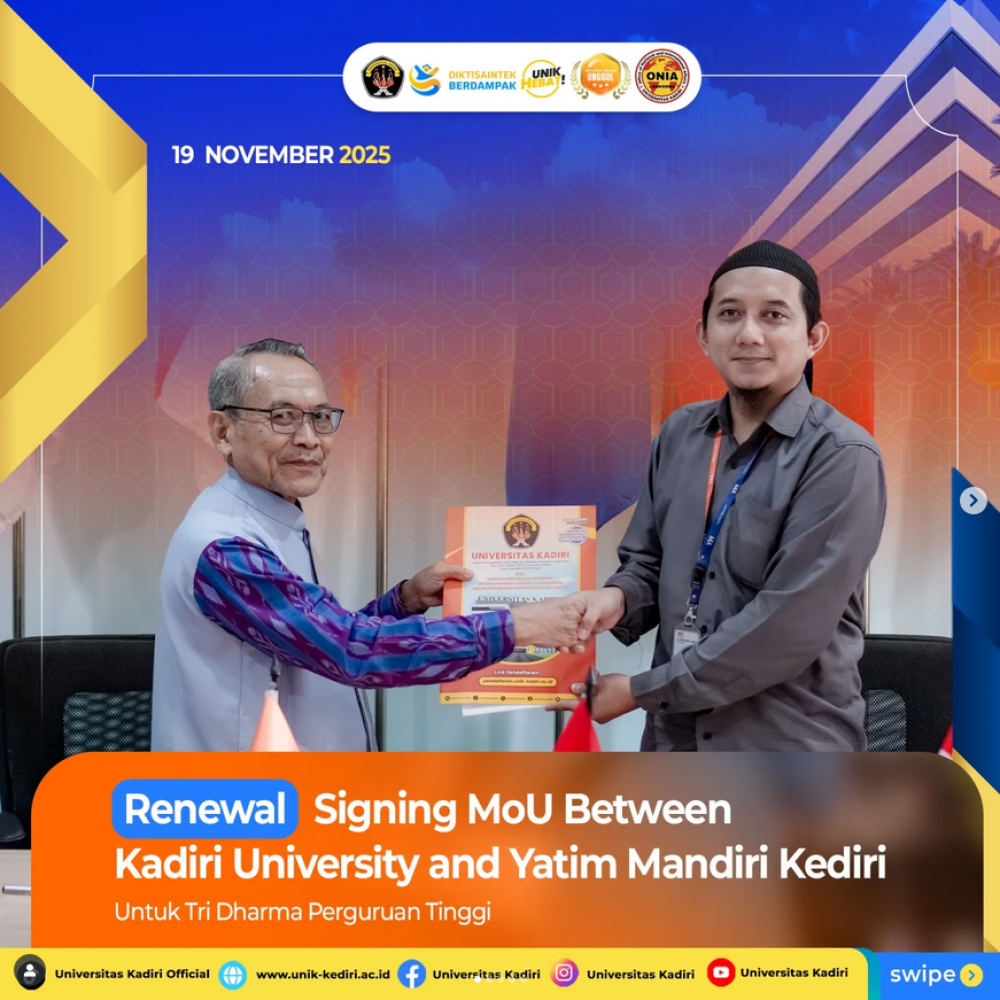 Renewal MoU Universitas Kadiri dan Yatim Mandiri Kediri Sinergi untuk Masa Depan Generasi Penerus