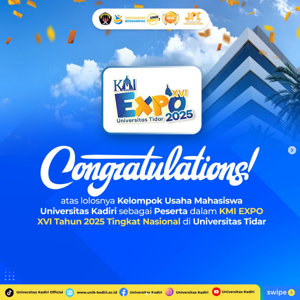 Mahasiswa Universitas Kadiri Lolos KMI Expo XVI 2025