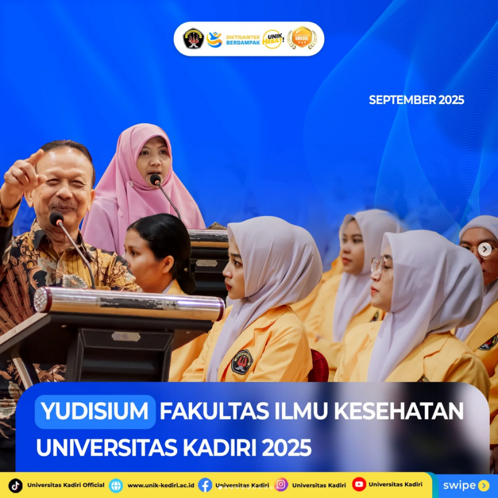 Yudisium Fakultas Ilmu Kesehatan Universitas Kadiri Tahun 2025 :Universitas Kadiri Kukuhkan 471 Yudisiawan FIK Siap Mengabdi untuk Masyarakat