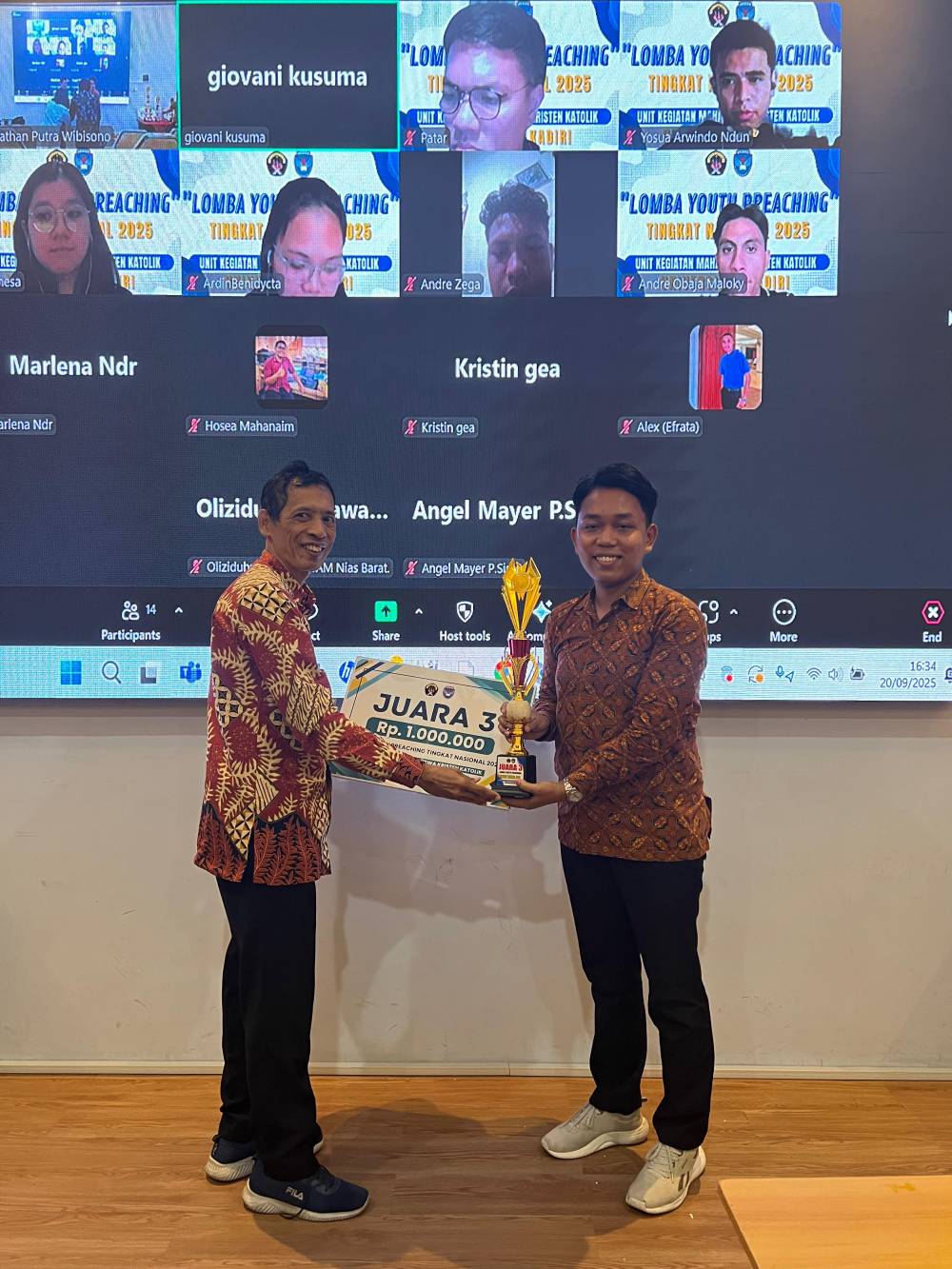 UKM KK Universitas Kadiri Gelar Lomba Youth Preaching Tingkat Nasional 2025