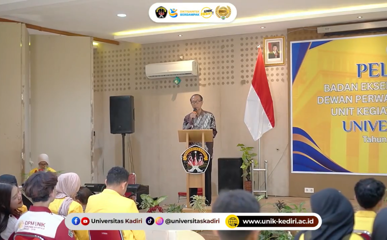 Pelantikan BEM, DPM, dan UKM Universitas Kadiri Tahun Akademik 2026/2027 Berlangsung Khidmat 