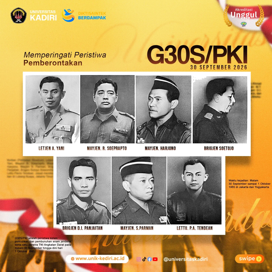 Universitas Kadiri Peringati Peristiwa 30 September sebagai Momentum Refleksi Sejarah dan Penguatan Nilai Kebangsaan